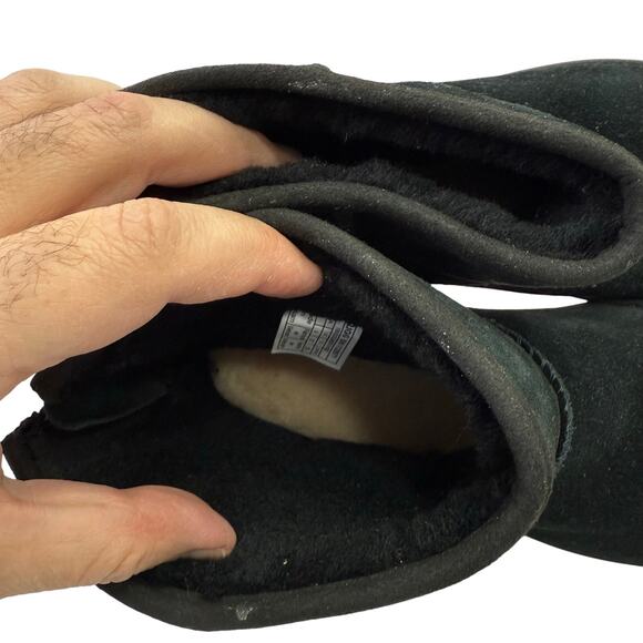 UGG Classic Mini Boots sz 6 Bow Tie Back Shearling Suede NEW #M146 - Picture 8 of 8